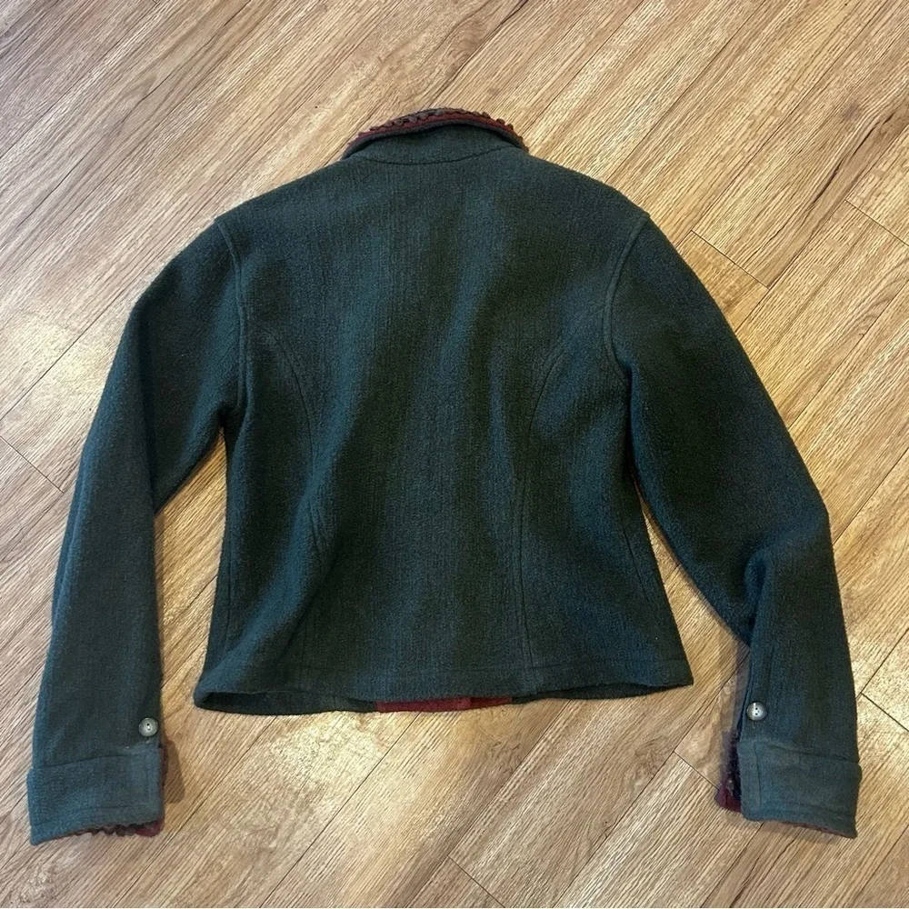 Tasha Polizzi Dark Pine Green Fleece Jacket for Saddleblanket Co. - Picture 8 of 10